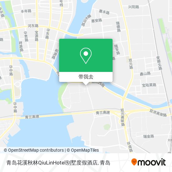 青岛花溪秋林QiuLinHotel别墅度假酒店地图