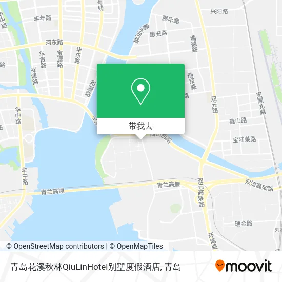 青岛花溪秋林QiuLinHotel别墅度假酒店地图