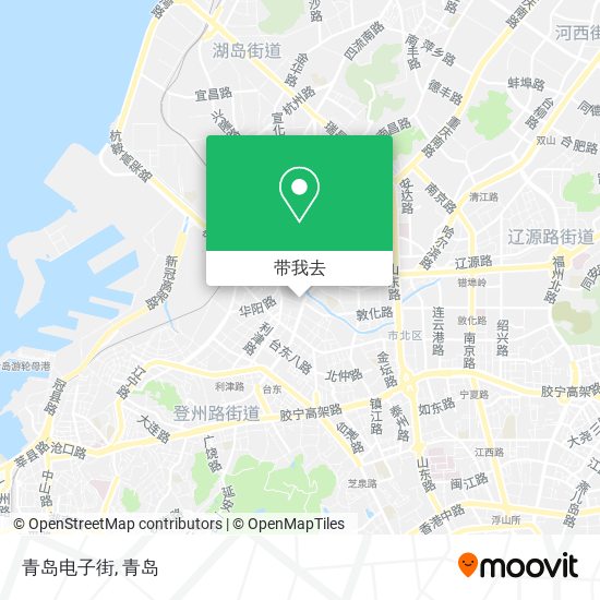 青岛电子街地图