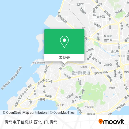 青岛电子信息城-西北1门地图