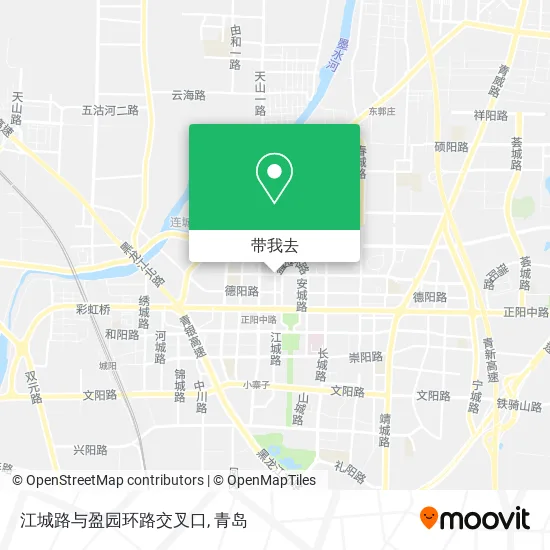 江城路与盈园环路交叉口地图