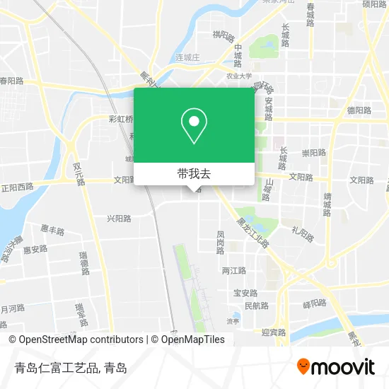 青岛仁富工艺品地图