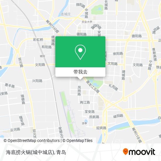 海底捞火锅(城中城店)地图