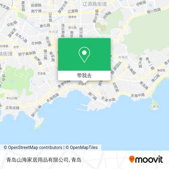 青岛山海家居用品有限公司地图