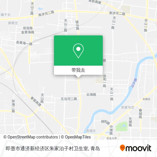 即墨市通济新经济区朱家泊子村卫生室地图