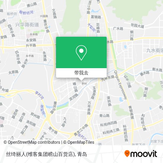 丝绮丽人(维客集团崂山百货店)地图