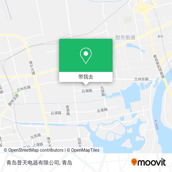 青岛普天电器有限公司地图
