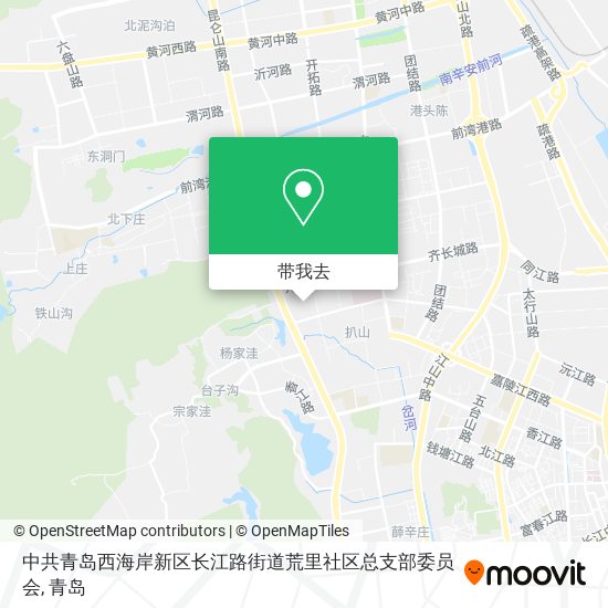 中共青岛西海岸新区长江路街道荒里社区总支部委员会地图