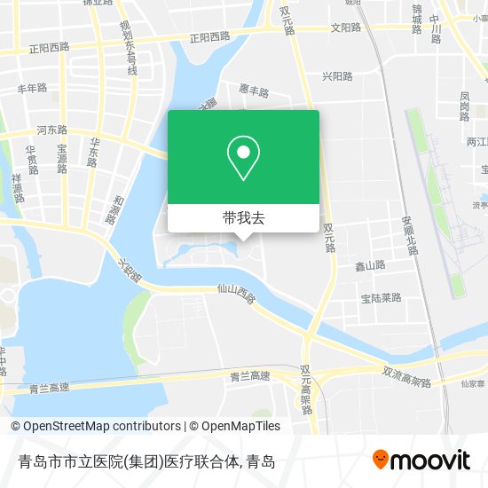 青岛市市立医院(集团)医疗联合体地图