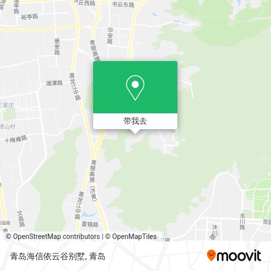 青岛海信依云谷别墅地图