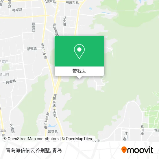 青岛海信依云谷别墅地图