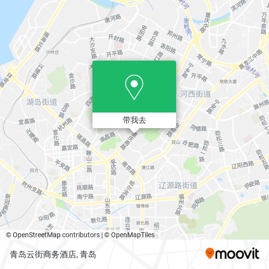青岛云街商务酒店地图