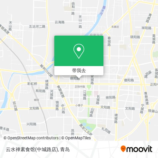 云水禅素食馆(中城路店)地图