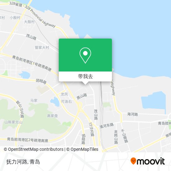 抚力河路地图