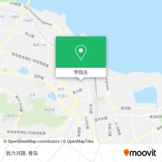 抚力河路地图