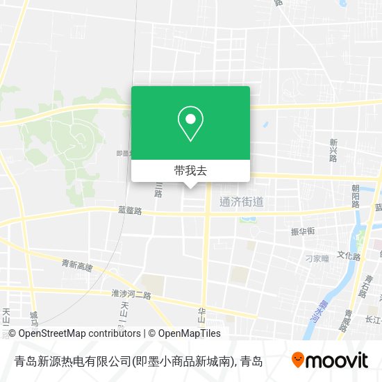 青岛新源热电有限公司(即墨小商品新城南)地图