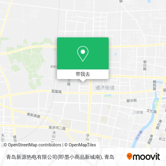 青岛新源热电有限公司(即墨小商品新城南)地图