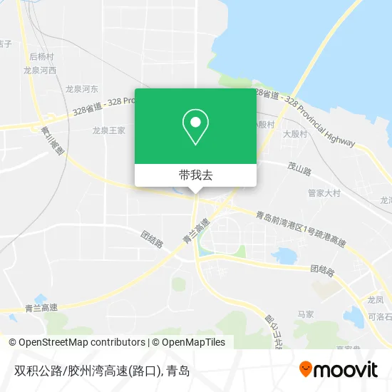 双积公路/胶州湾高速(路口)地图