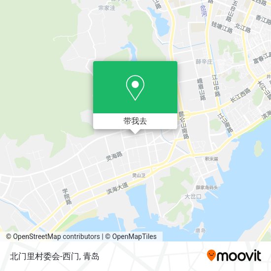 北门里村委会-西门地图