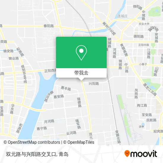 双元路与兴阳路交叉口地图