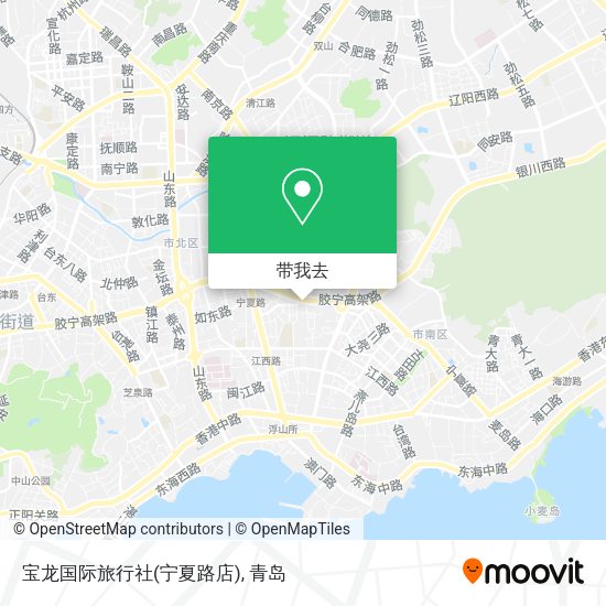 宝龙国际旅行社(宁夏路店)地图