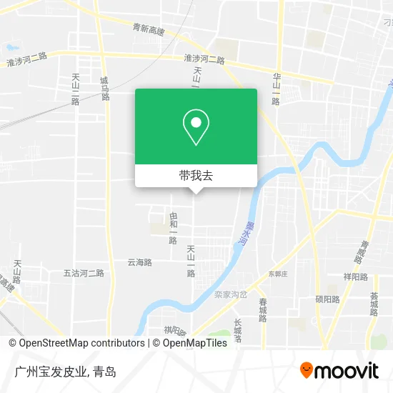 广州宝发皮业地图