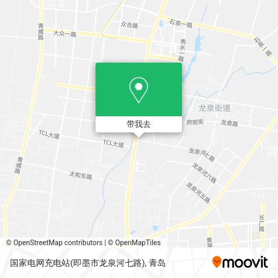 国家电网充电站(即墨市龙泉河七路)地图