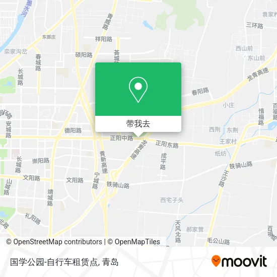 国学公园-自行车租赁点地图