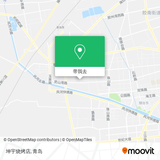 坤宇烧烤店地图