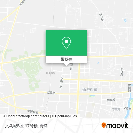 义乌城B区-17号楼地图