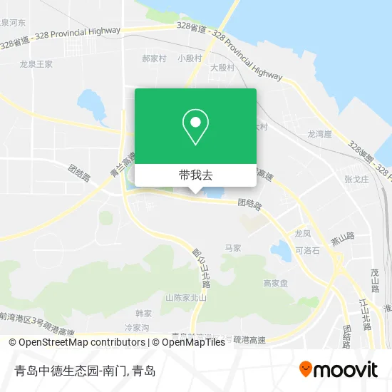 青岛中德生态园-南门地图