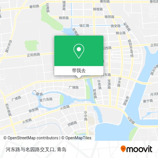 河东路与名园路交叉口地图