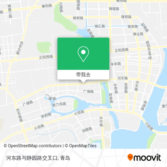 河东路与静园路交叉口地图