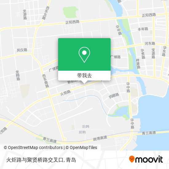 火炬路与聚贤桥路交叉口地图