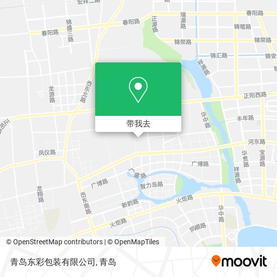 青岛东彩包装有限公司地图