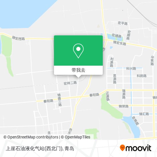 上崖石油液化气站(西北门)地图