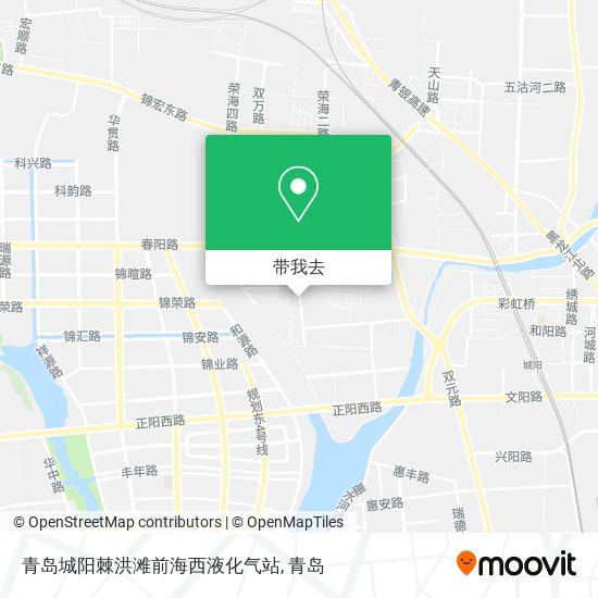 青岛城阳棘洪滩前海西液化气站地图