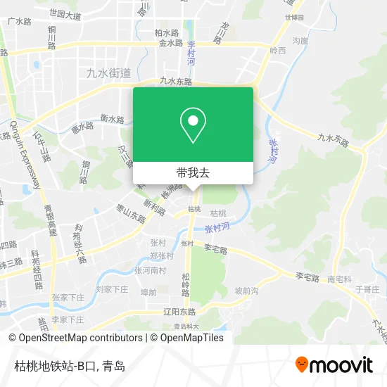 枯桃地铁站-B口地图