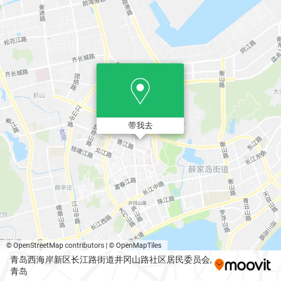 青岛西海岸新区长江路街道井冈山路社区居民委员会地图