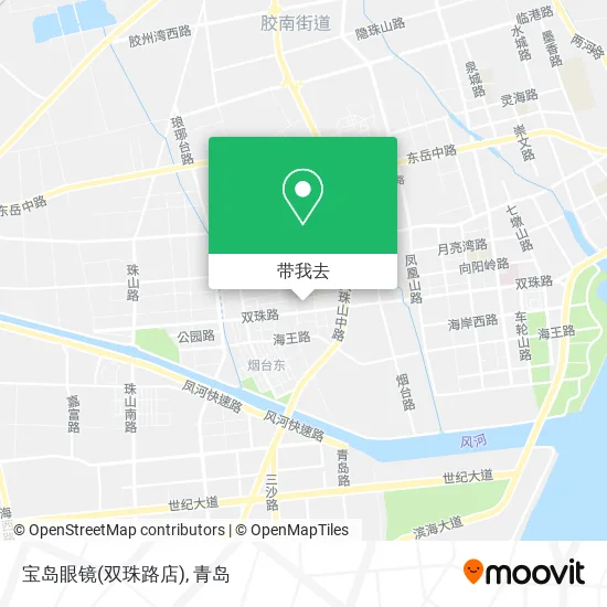 宝岛眼镜(双珠路店)地图
