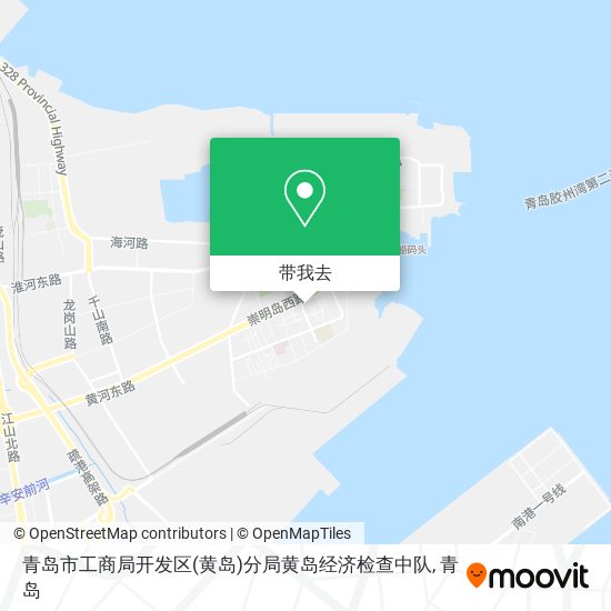青岛市工商局开发区(黄岛)分局黄岛经济检查中队地图