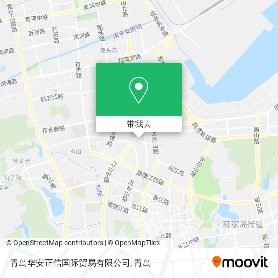 青岛华安正信国际贸易有限公司地图