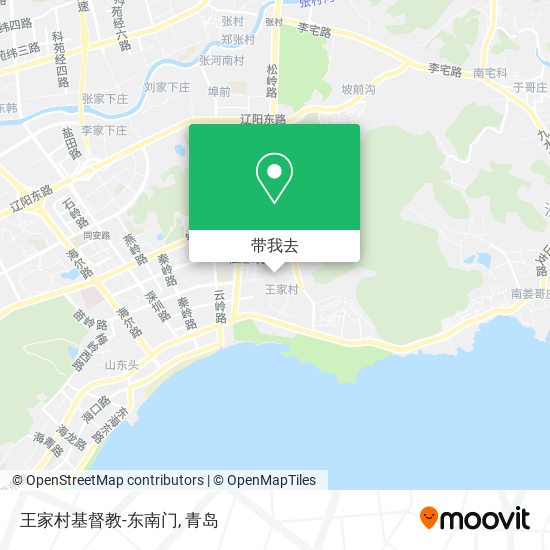 王家村基督教-东南门地图