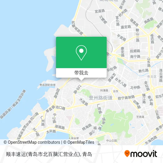 顺丰速运(青岛市北百脑汇营业点)地图