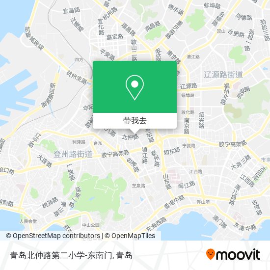 青岛北仲路第二小学-东南门地图
