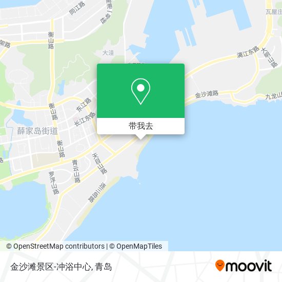 金沙滩景区-冲浴中心地图