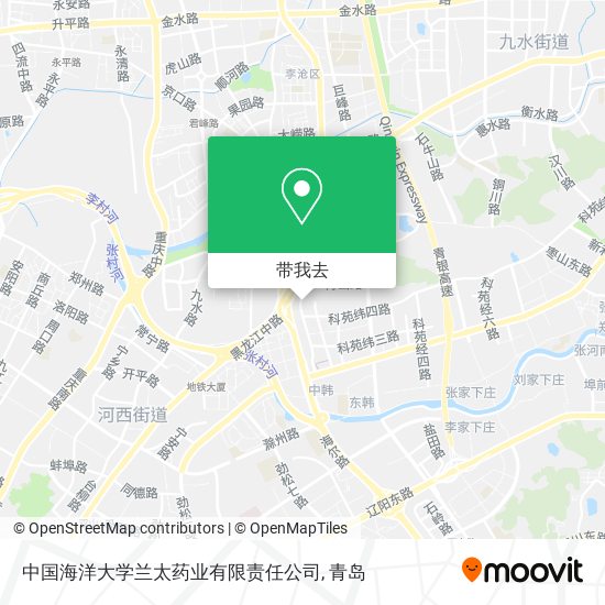中国海洋大学兰太药业有限责任公司地图