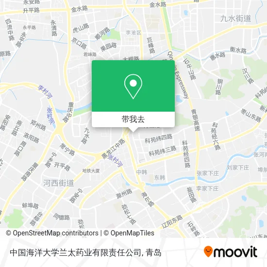 中国海洋大学兰太药业有限责任公司地图