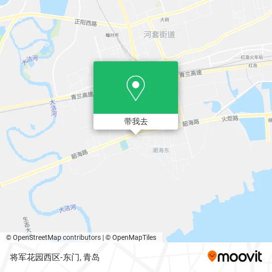 将军花园西区-东门地图