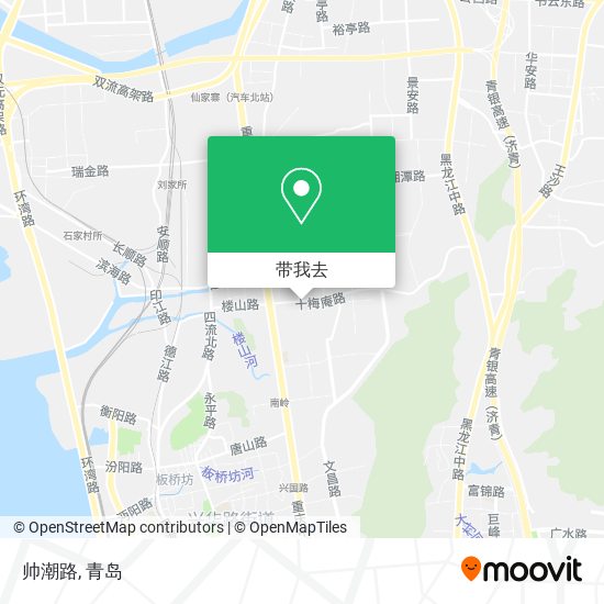 帅潮路地图